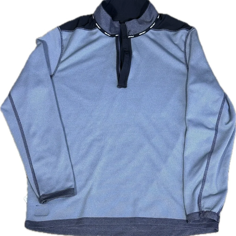 Nike Golf Men's Golf Black Quarter-Zip Pullover Large - Picture 9 of 12